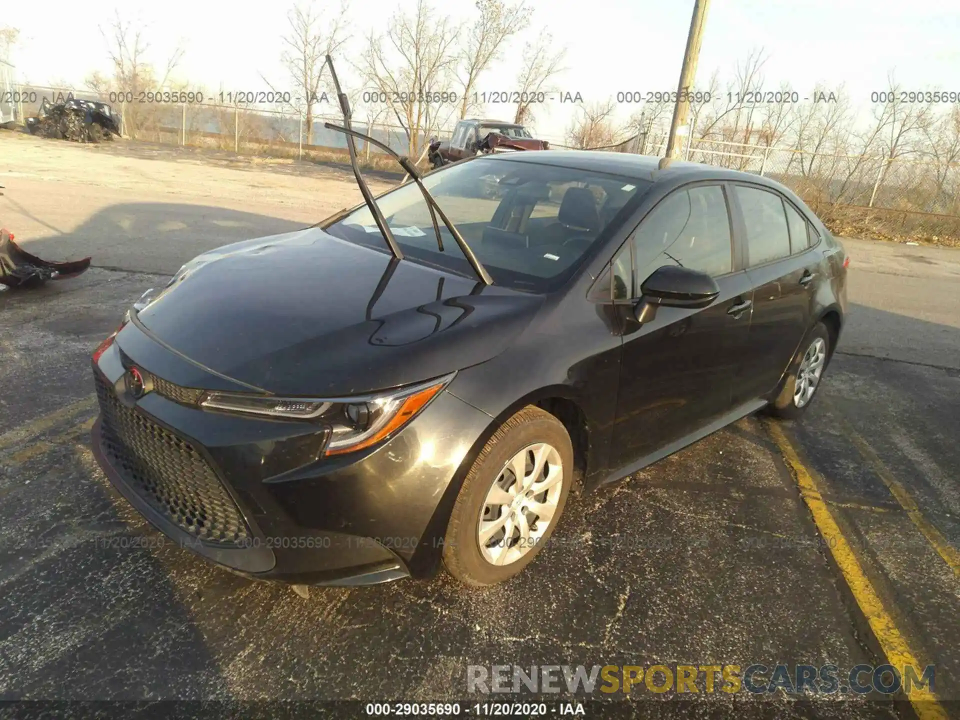 2 Photograph of a damaged car JTDEPRAE1LJ049402 TOYOTA COROLLA 2020