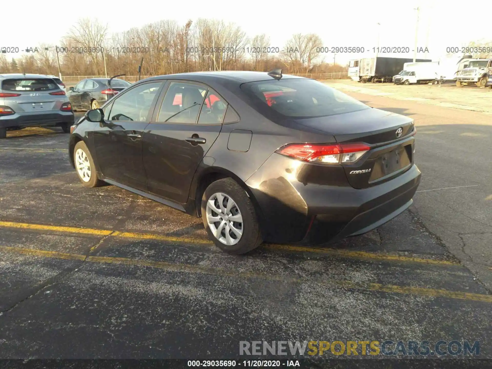 3 Photograph of a damaged car JTDEPRAE1LJ049402 TOYOTA COROLLA 2020