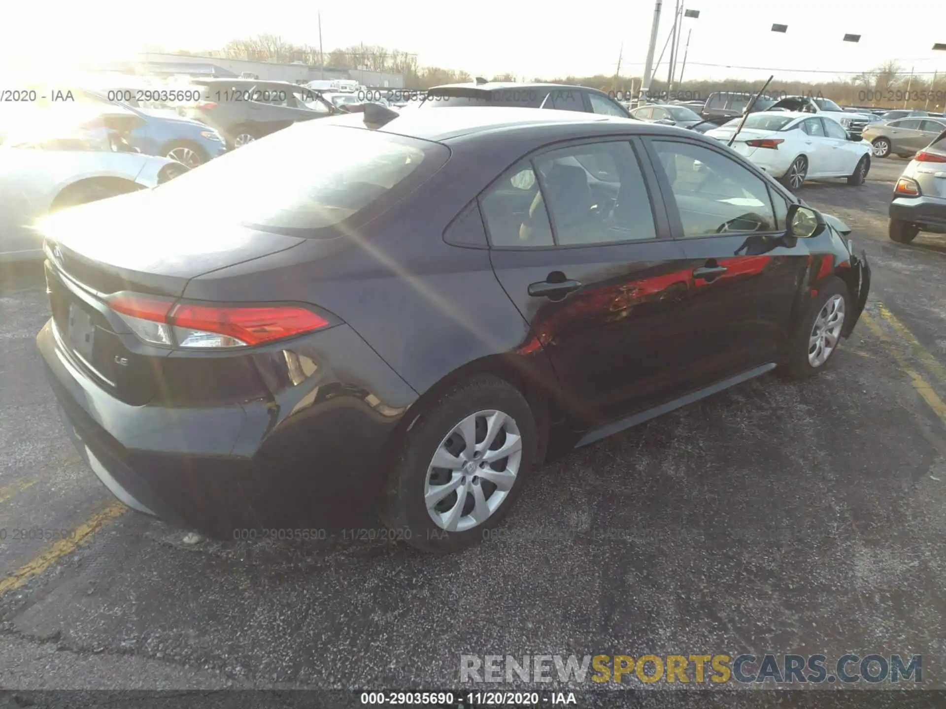 4 Photograph of a damaged car JTDEPRAE1LJ049402 TOYOTA COROLLA 2020