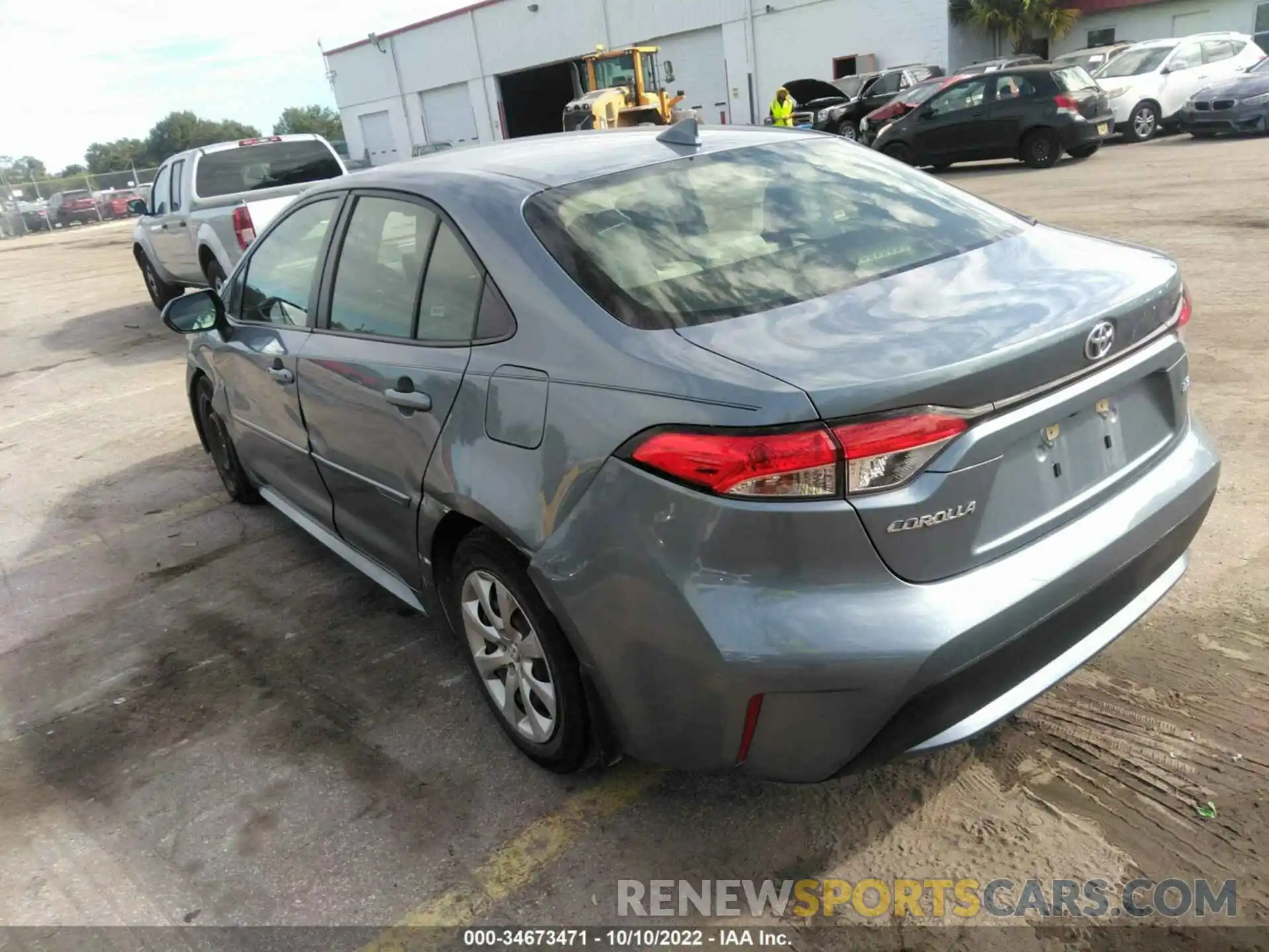 3 Photograph of a damaged car JTDEPRAE1LJ049996 TOYOTA COROLLA 2020