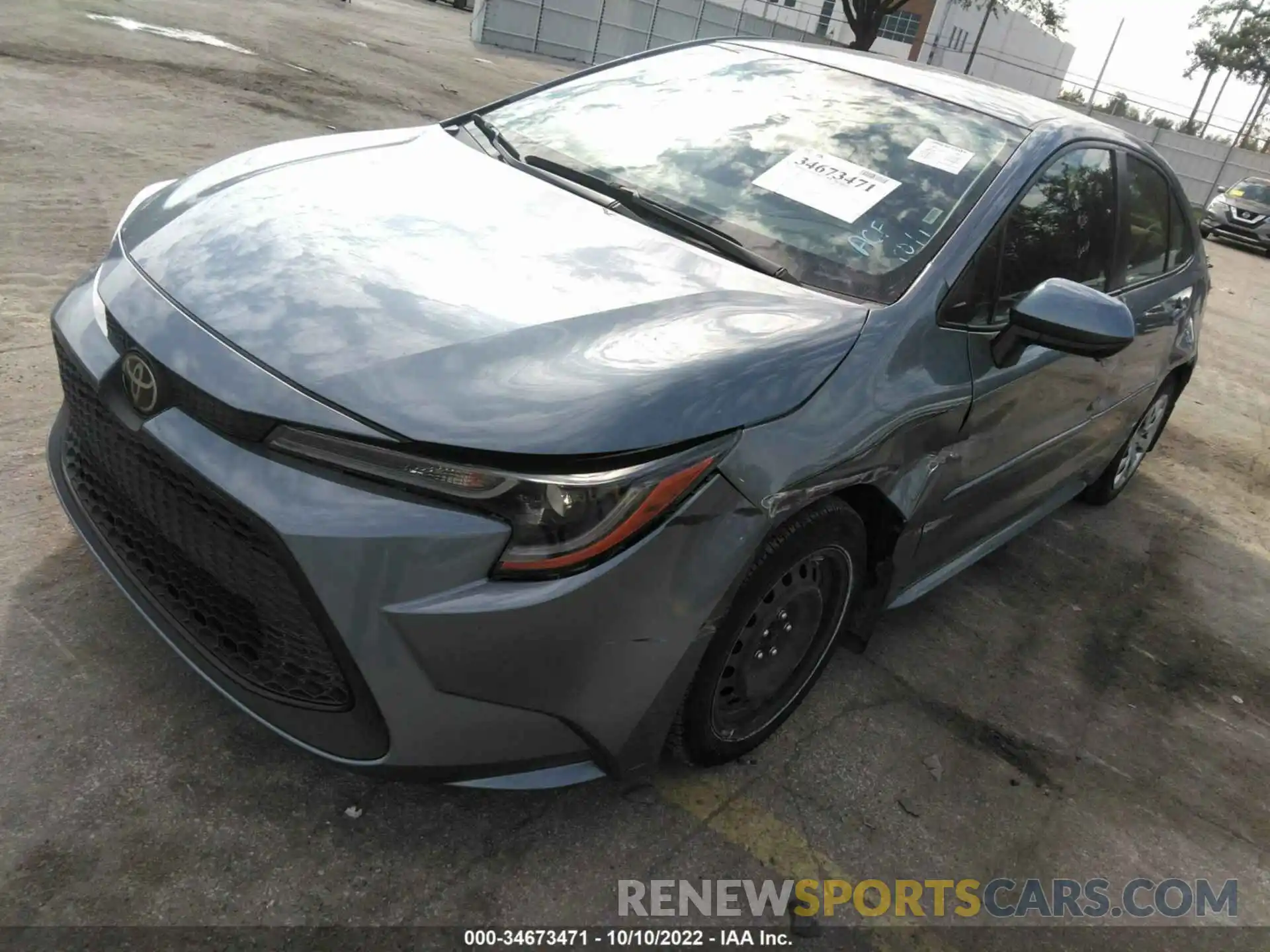 6 Photograph of a damaged car JTDEPRAE1LJ049996 TOYOTA COROLLA 2020