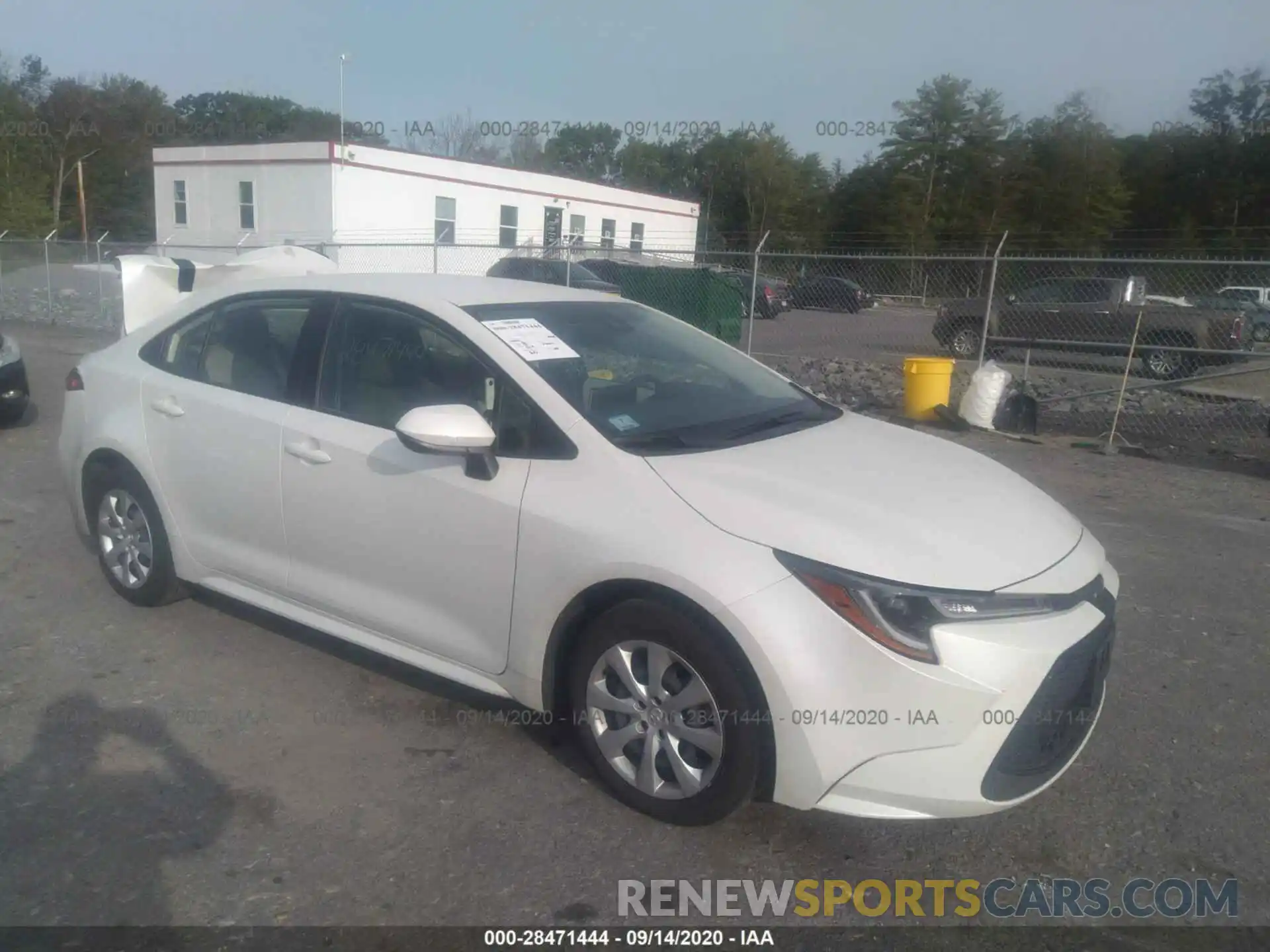 1 Photograph of a damaged car JTDEPRAE1LJ050212 TOYOTA COROLLA 2020