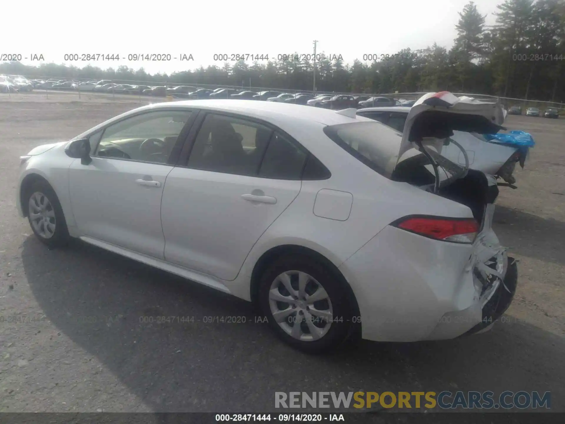 3 Photograph of a damaged car JTDEPRAE1LJ050212 TOYOTA COROLLA 2020