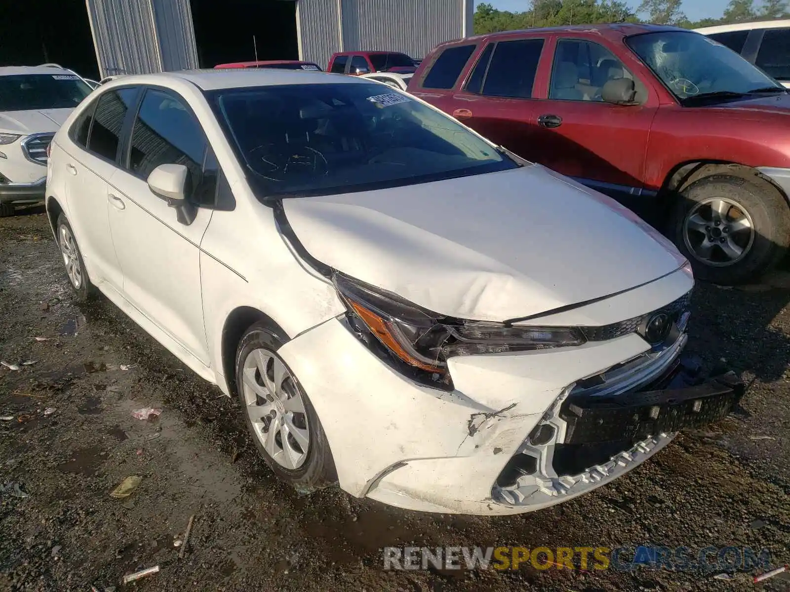 1 Photograph of a damaged car JTDEPRAE1LJ050260 TOYOTA COROLLA 2020