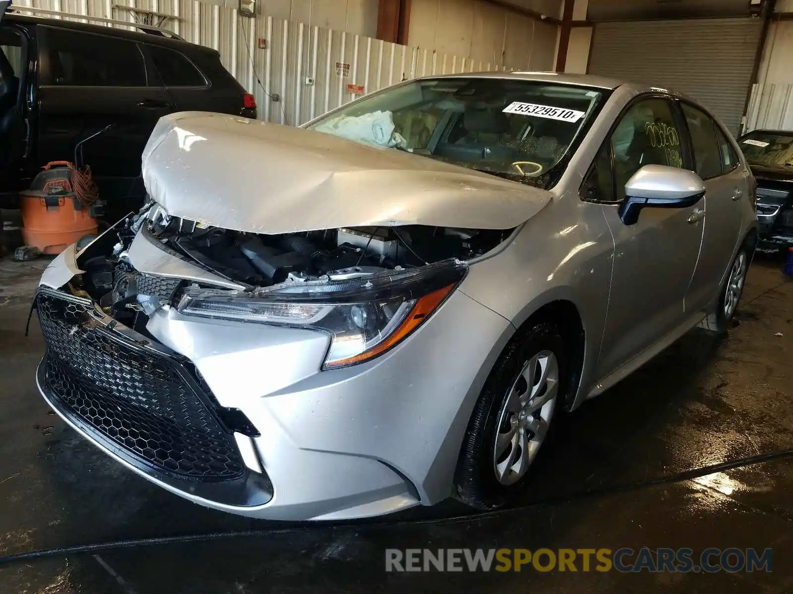 2 Photograph of a damaged car JTDEPRAE1LJ050291 TOYOTA COROLLA 2020