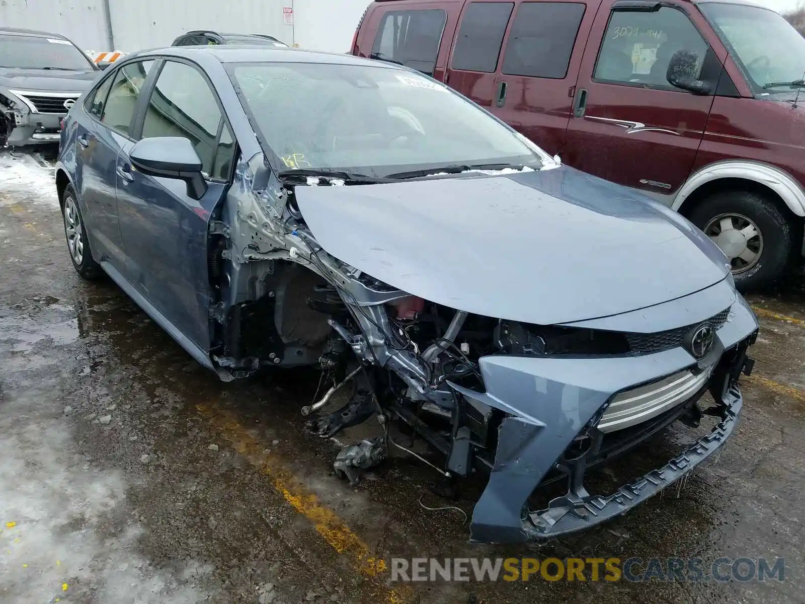 1 Photograph of a damaged car JTDEPRAE1LJ050324 TOYOTA COROLLA 2020