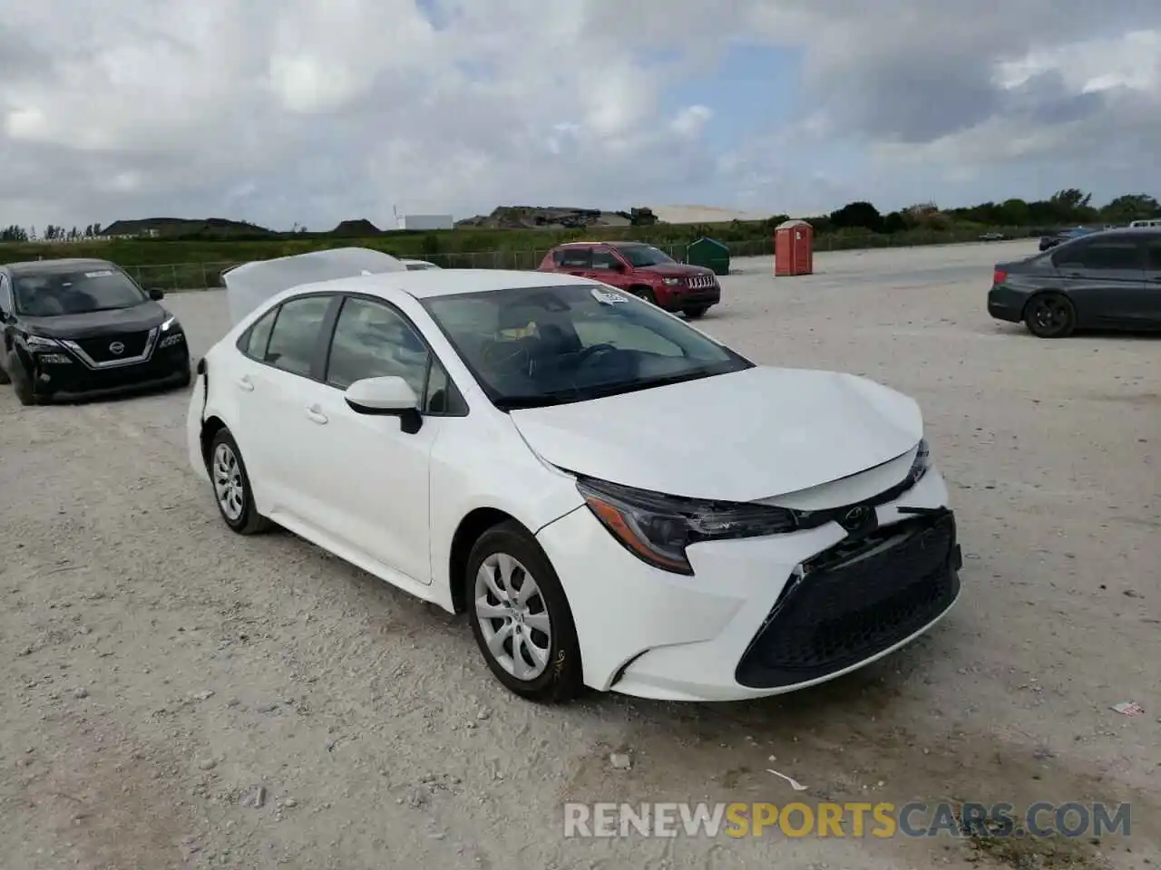 1 Photograph of a damaged car JTDEPRAE1LJ051103 TOYOTA COROLLA 2020