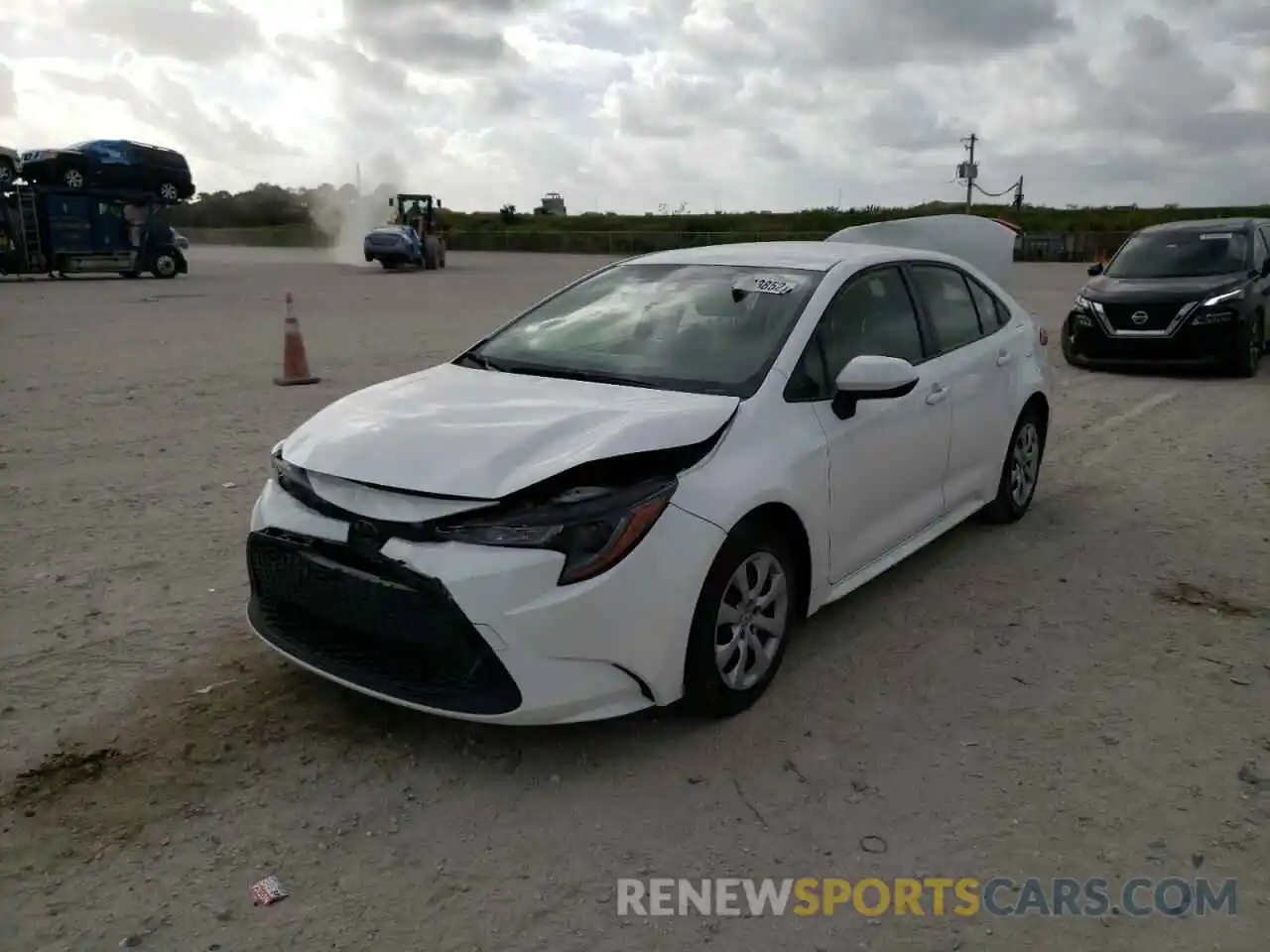 2 Photograph of a damaged car JTDEPRAE1LJ051103 TOYOTA COROLLA 2020