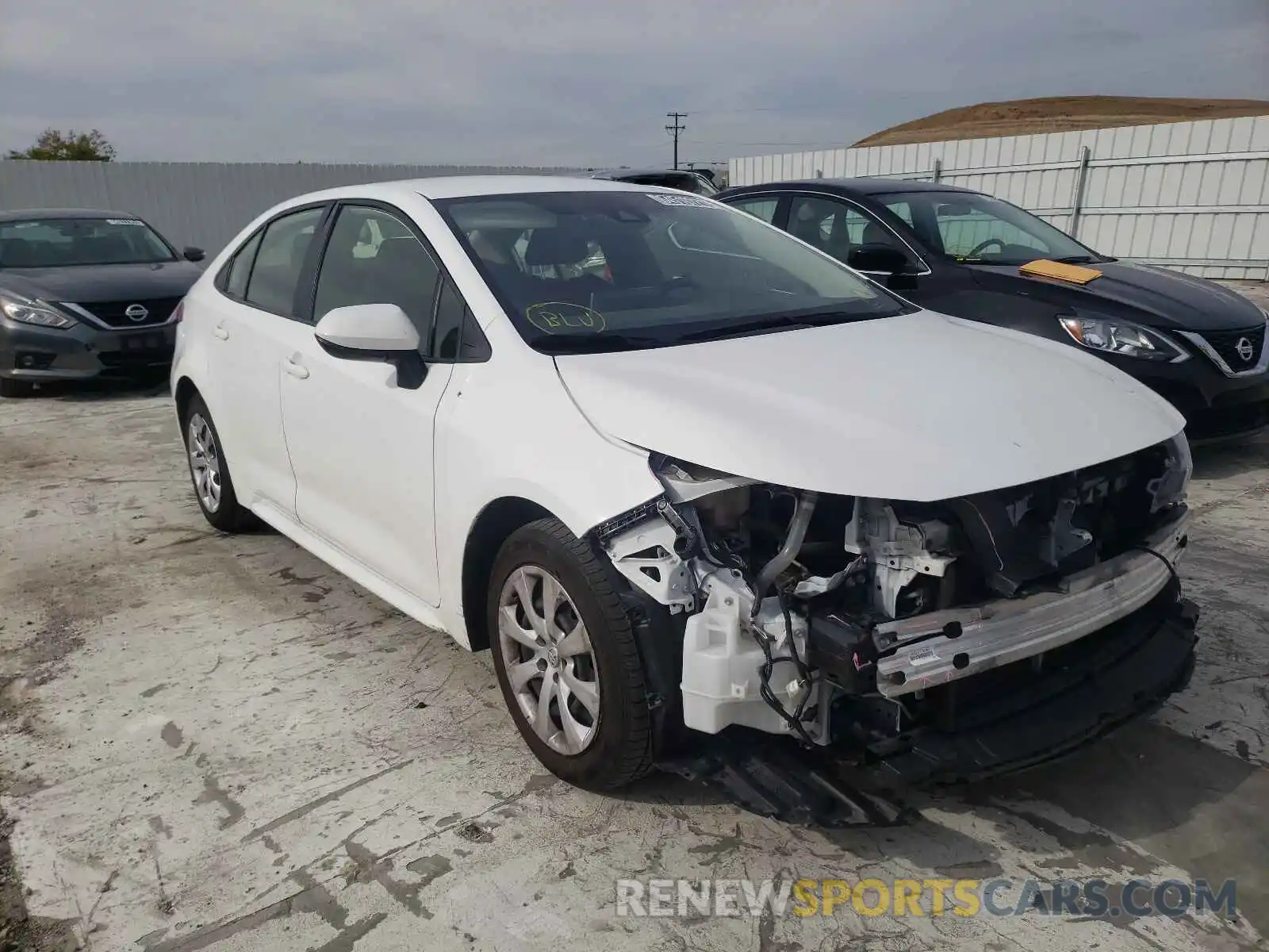 1 Photograph of a damaged car JTDEPRAE1LJ051179 TOYOTA COROLLA 2020