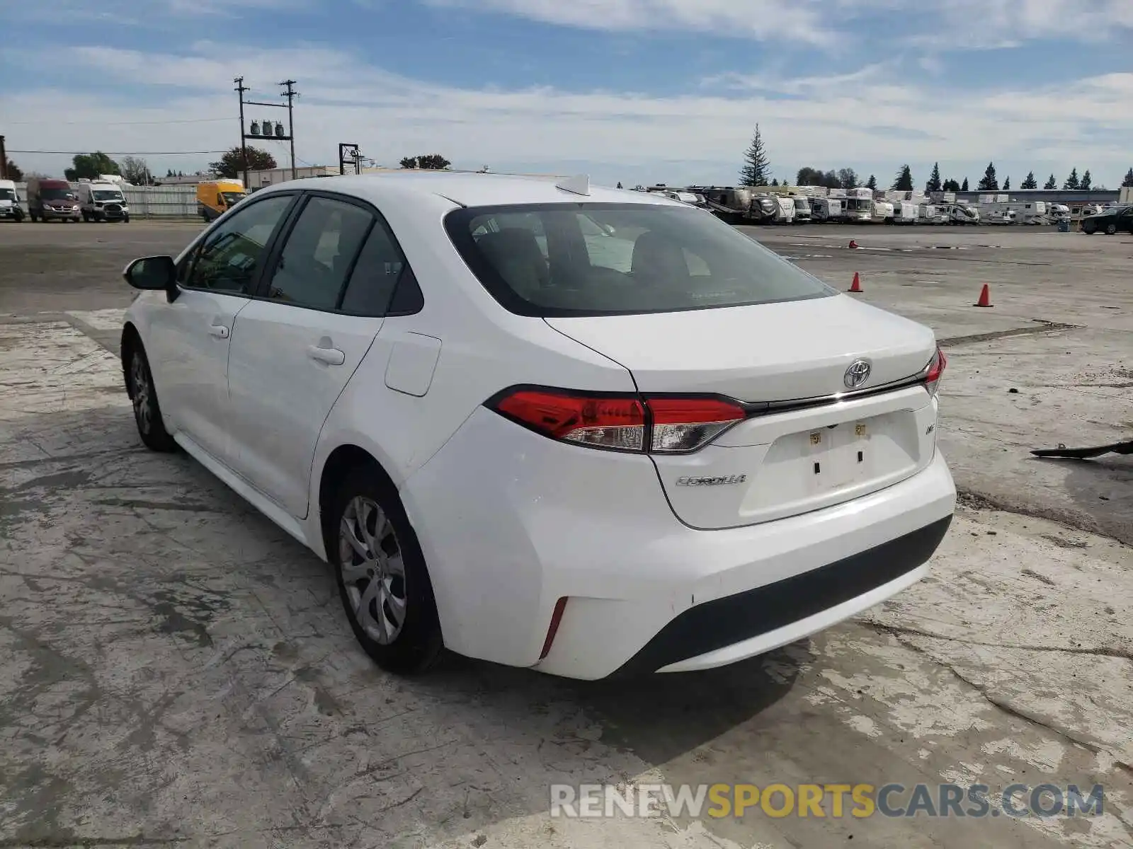 3 Photograph of a damaged car JTDEPRAE1LJ051179 TOYOTA COROLLA 2020