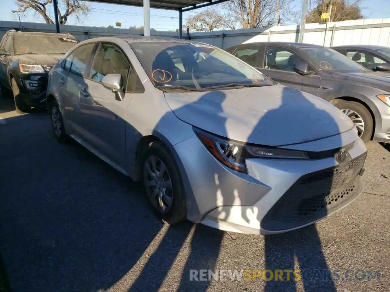 1 Photograph of a damaged car JTDEPRAE1LJ051246 TOYOTA COROLLA 2020