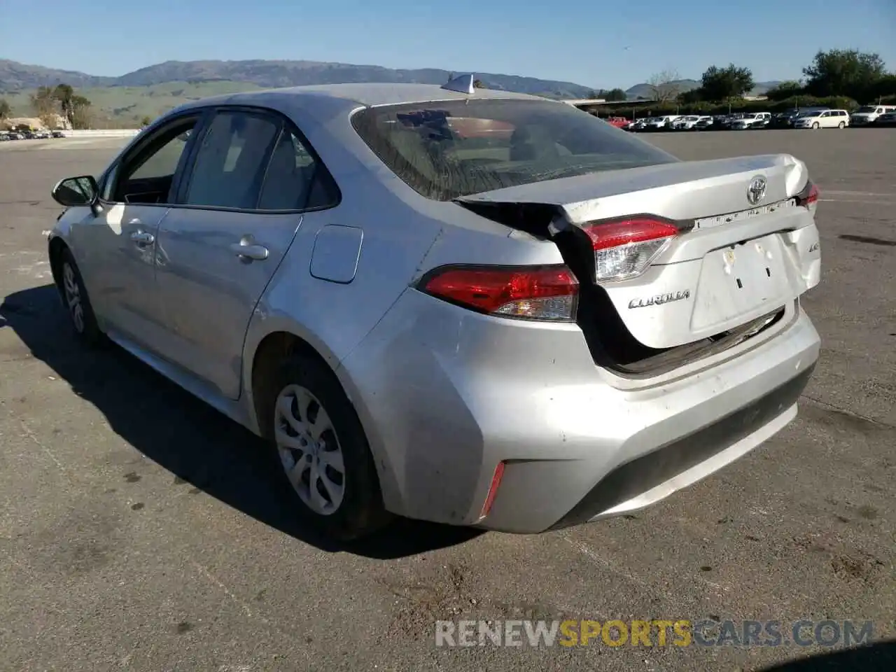 3 Photograph of a damaged car JTDEPRAE1LJ051246 TOYOTA COROLLA 2020