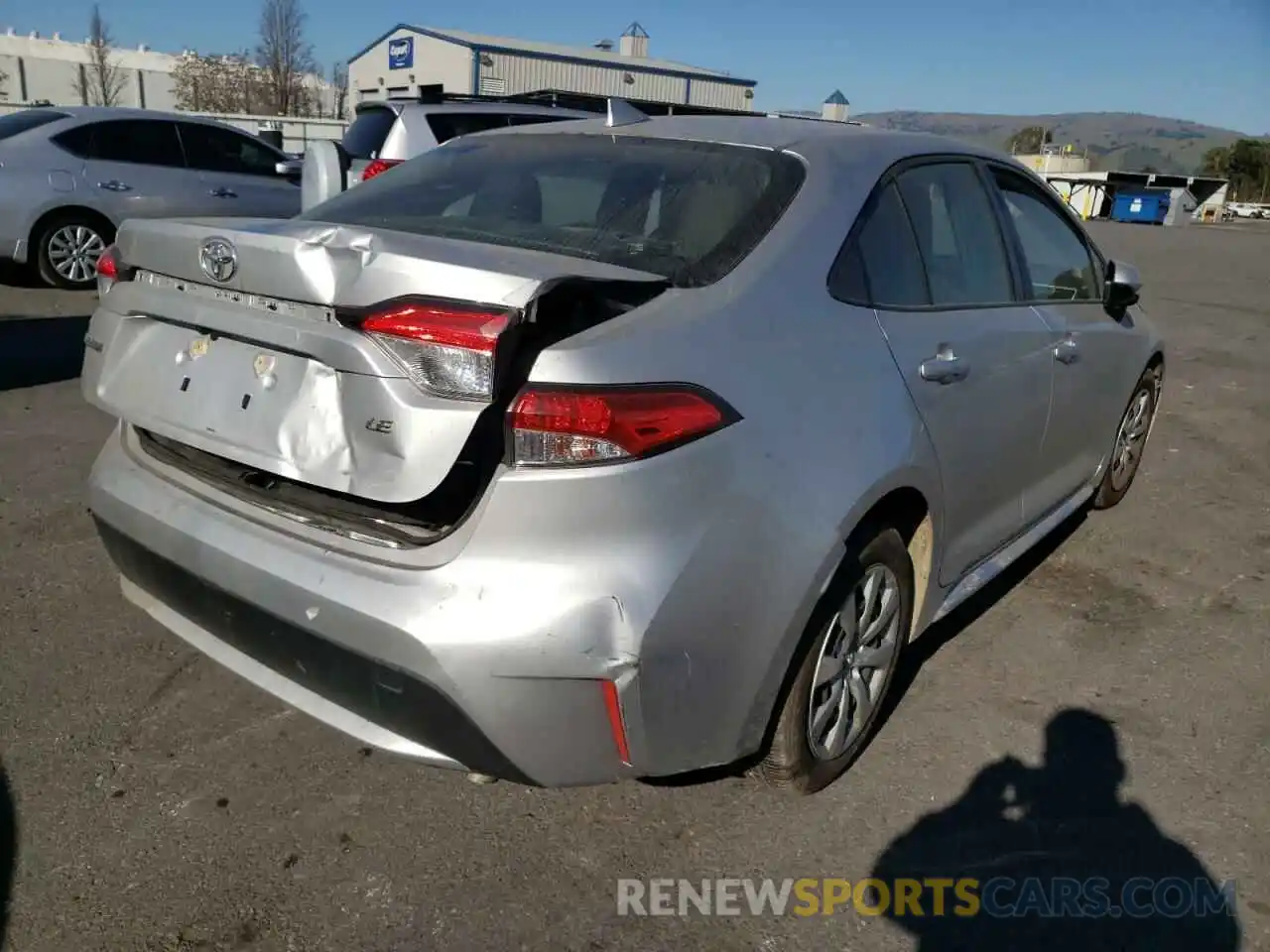 4 Photograph of a damaged car JTDEPRAE1LJ051246 TOYOTA COROLLA 2020