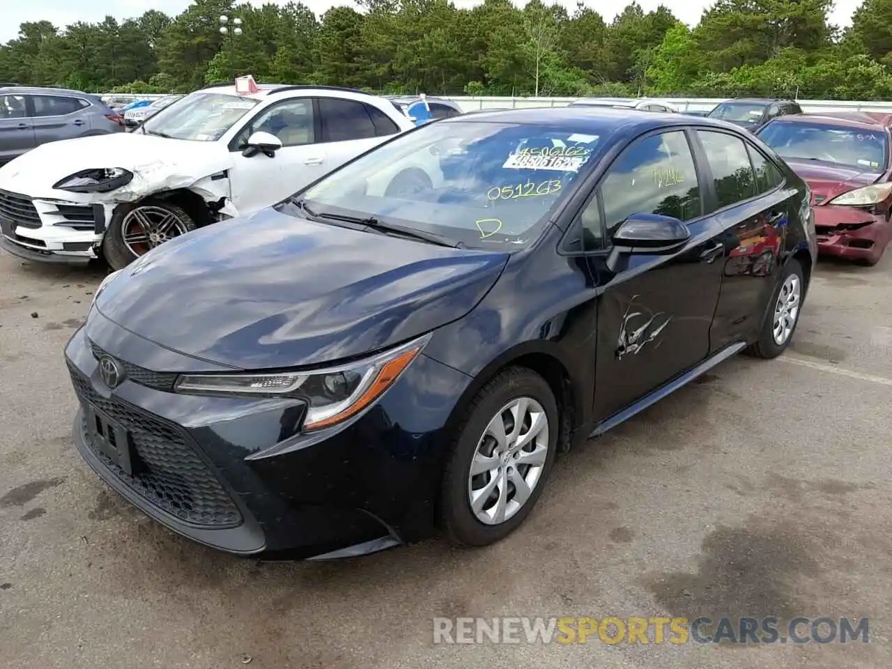 2 Photograph of a damaged car JTDEPRAE1LJ051263 TOYOTA COROLLA 2020