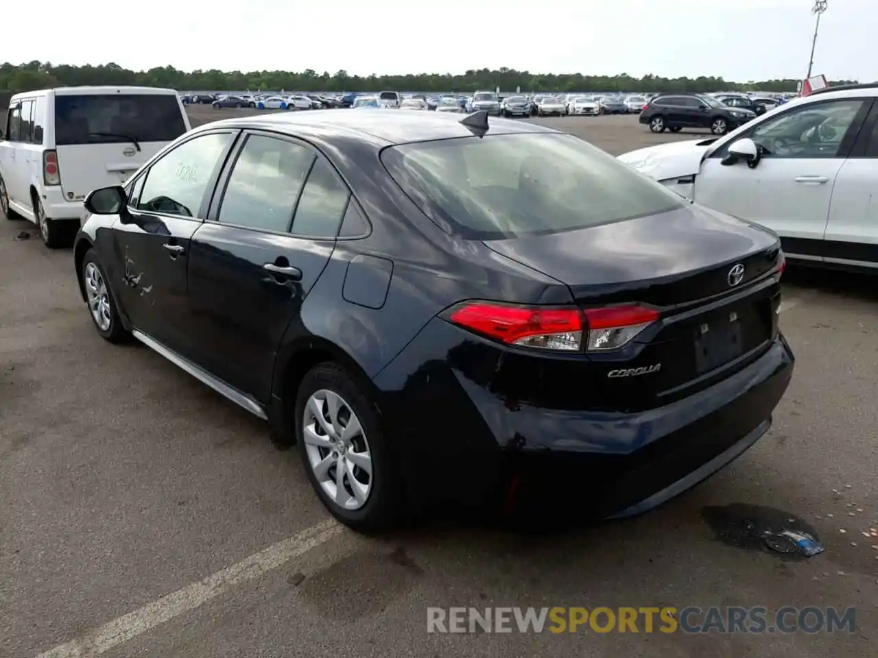 3 Photograph of a damaged car JTDEPRAE1LJ051263 TOYOTA COROLLA 2020