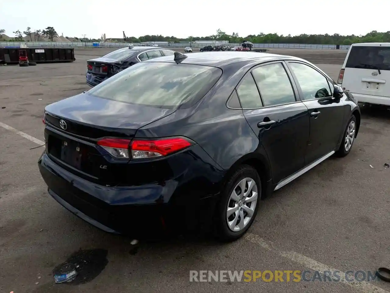 4 Photograph of a damaged car JTDEPRAE1LJ051263 TOYOTA COROLLA 2020