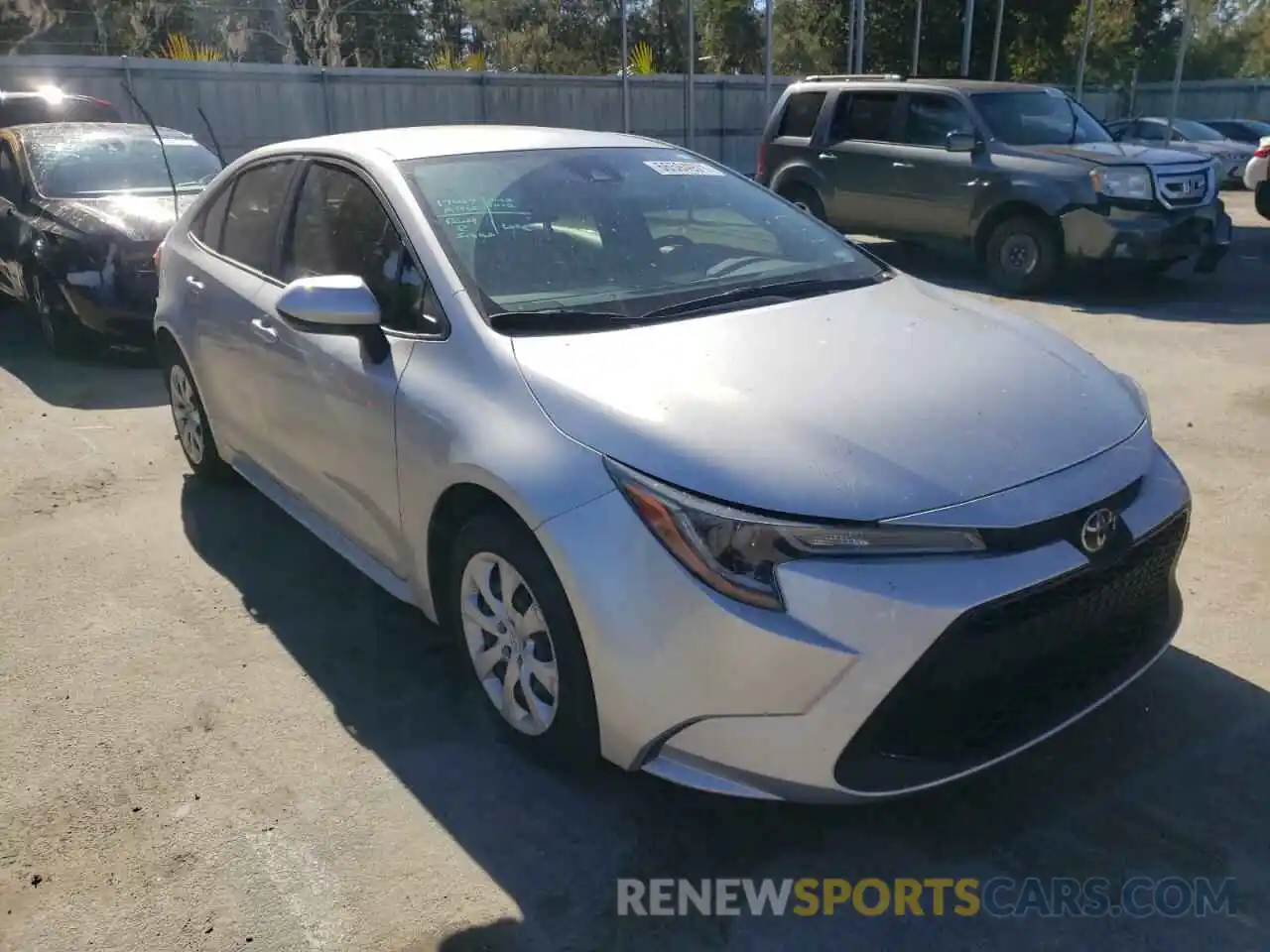 1 Photograph of a damaged car JTDEPRAE1LJ051442 TOYOTA COROLLA 2020