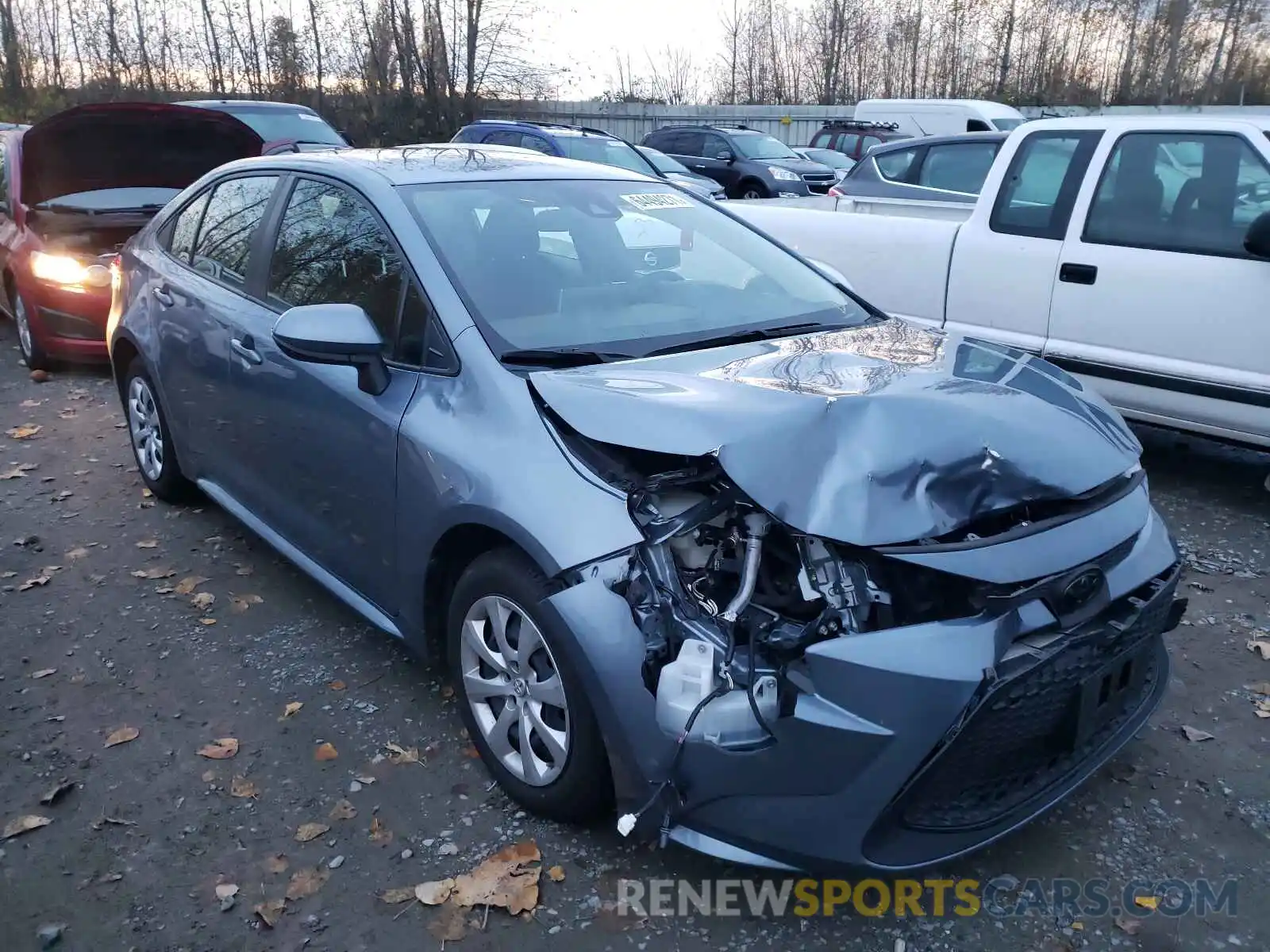 1 Photograph of a damaged car JTDEPRAE1LJ051473 TOYOTA COROLLA 2020