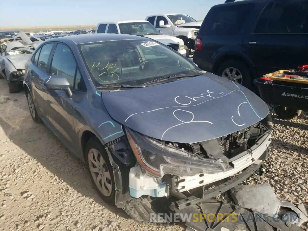 1 Photograph of a damaged car JTDEPRAE1LJ051490 TOYOTA COROLLA 2020