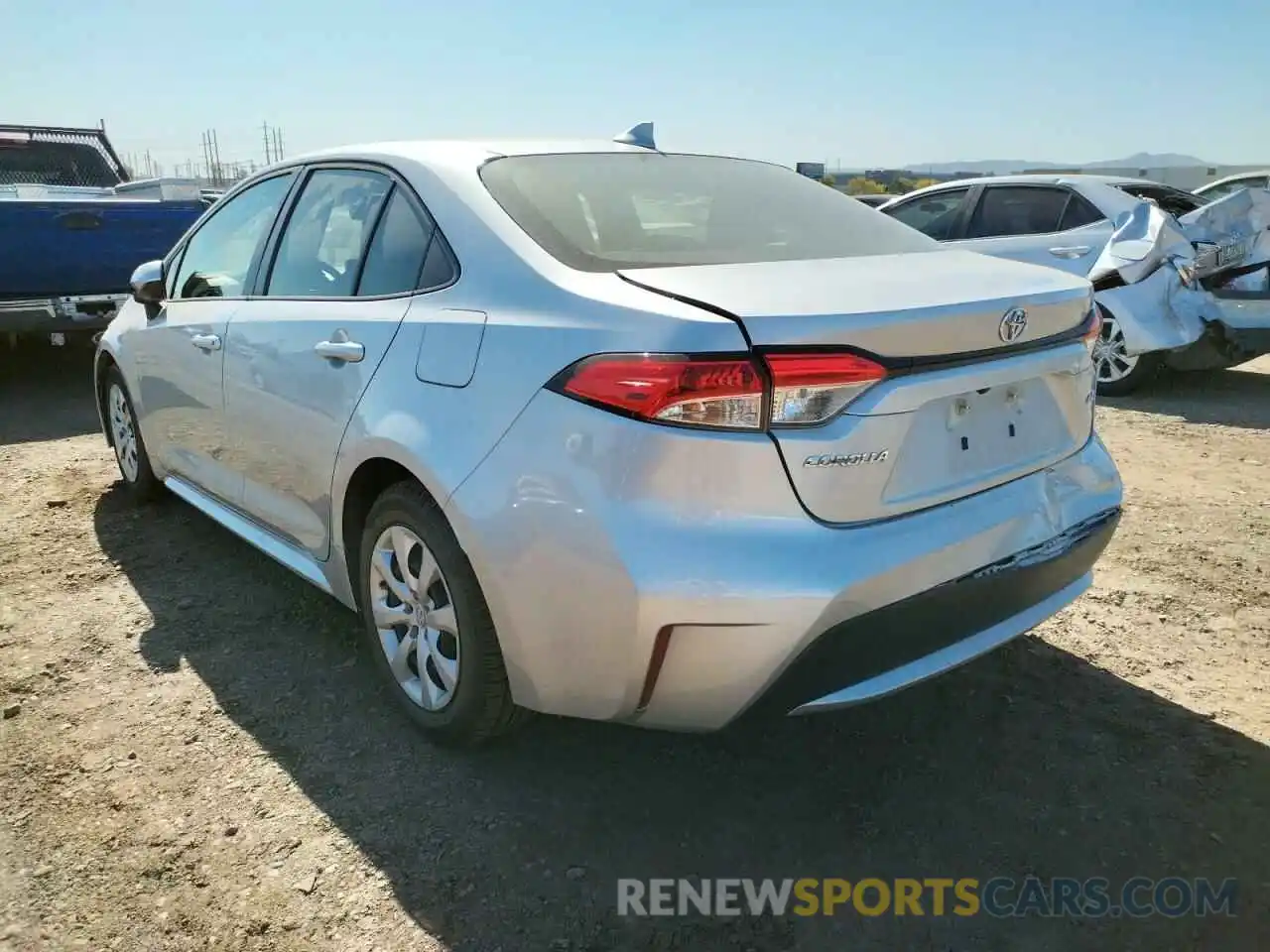 3 Photograph of a damaged car JTDEPRAE1LJ051585 TOYOTA COROLLA 2020