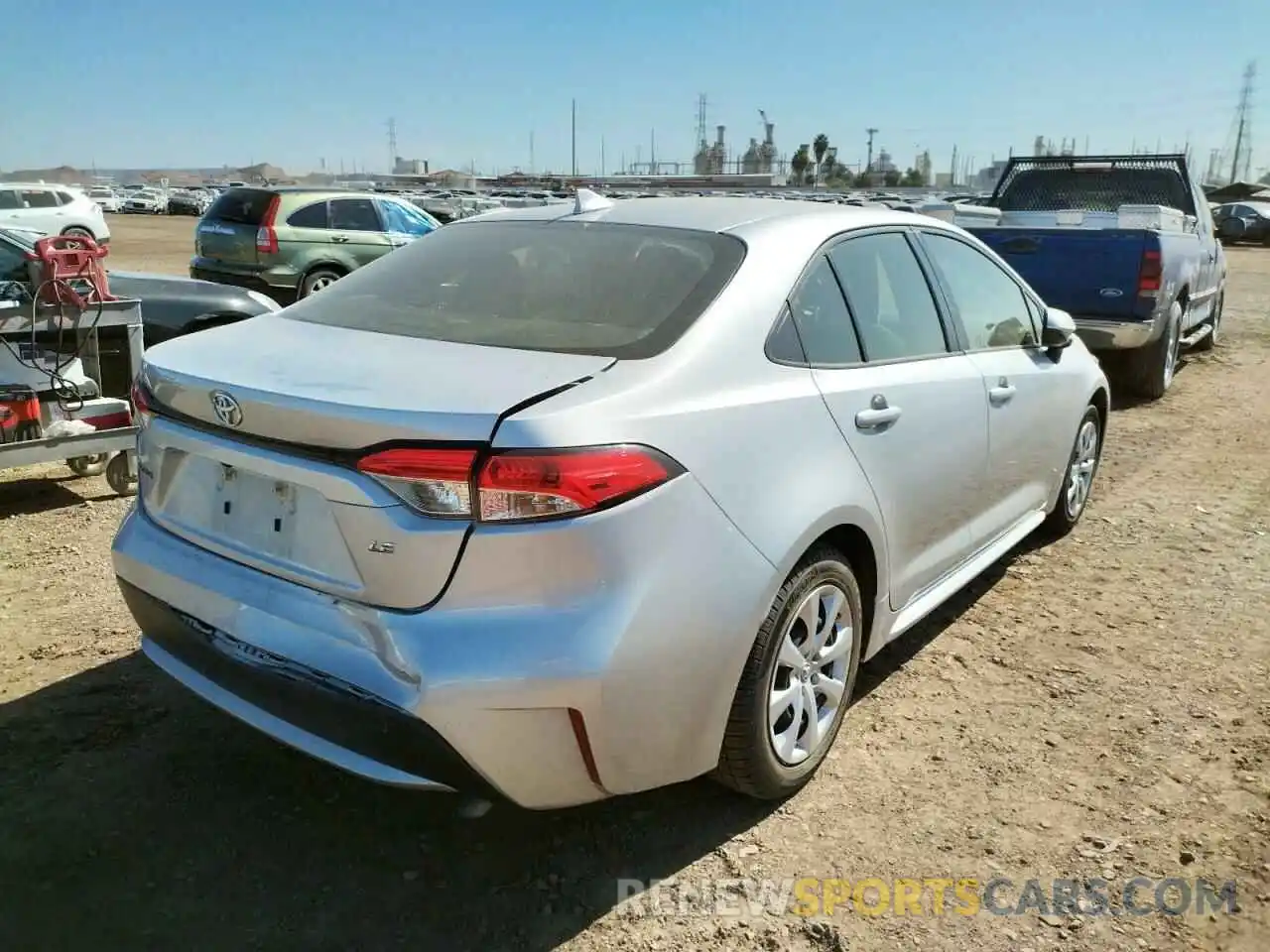 4 Photograph of a damaged car JTDEPRAE1LJ051585 TOYOTA COROLLA 2020