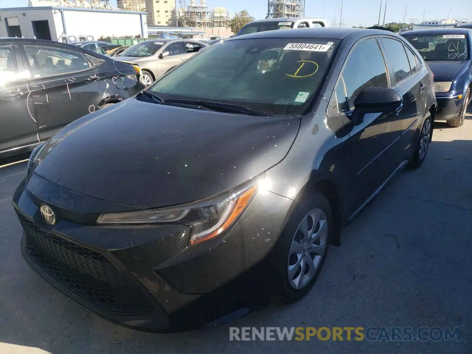 2 Photograph of a damaged car JTDEPRAE1LJ051649 TOYOTA COROLLA 2020