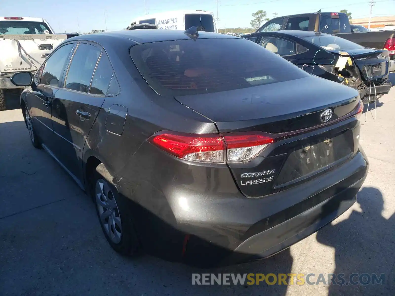 3 Photograph of a damaged car JTDEPRAE1LJ051649 TOYOTA COROLLA 2020