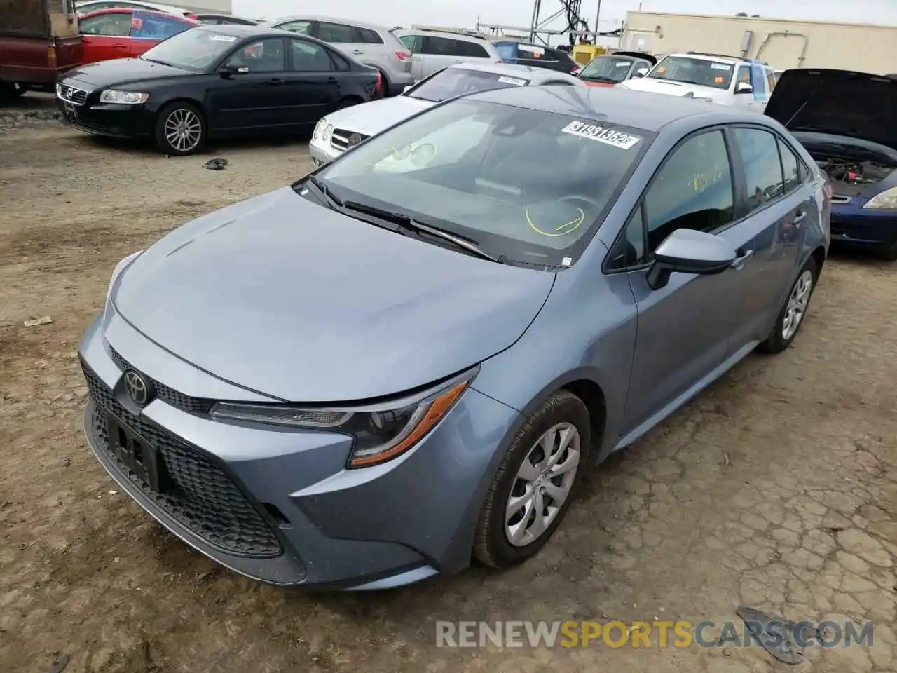 2 Photograph of a damaged car JTDEPRAE1LJ051652 TOYOTA COROLLA 2020