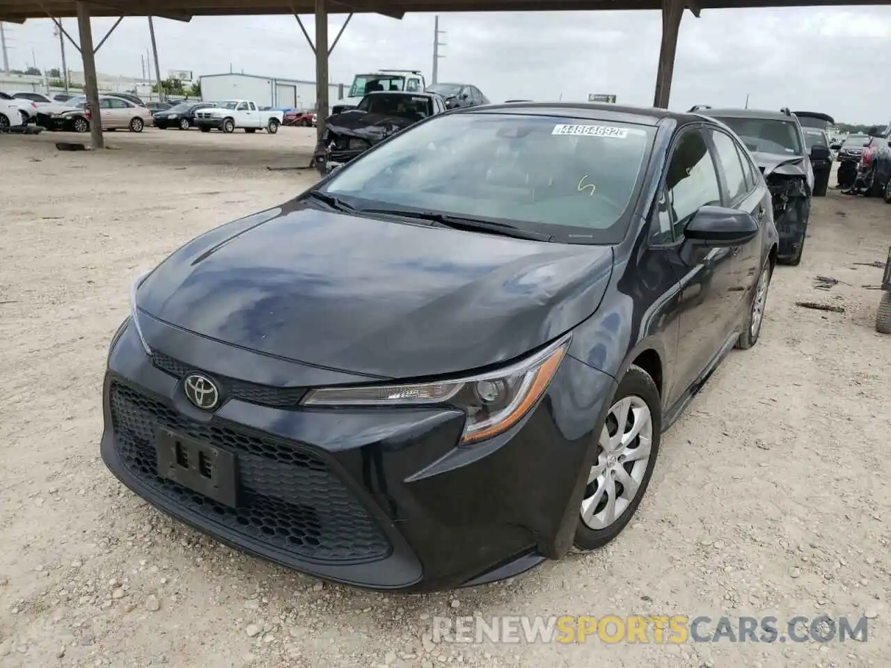 2 Photograph of a damaged car JTDEPRAE1LJ051991 TOYOTA COROLLA 2020