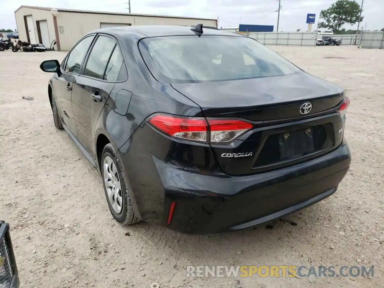 3 Photograph of a damaged car JTDEPRAE1LJ051991 TOYOTA COROLLA 2020