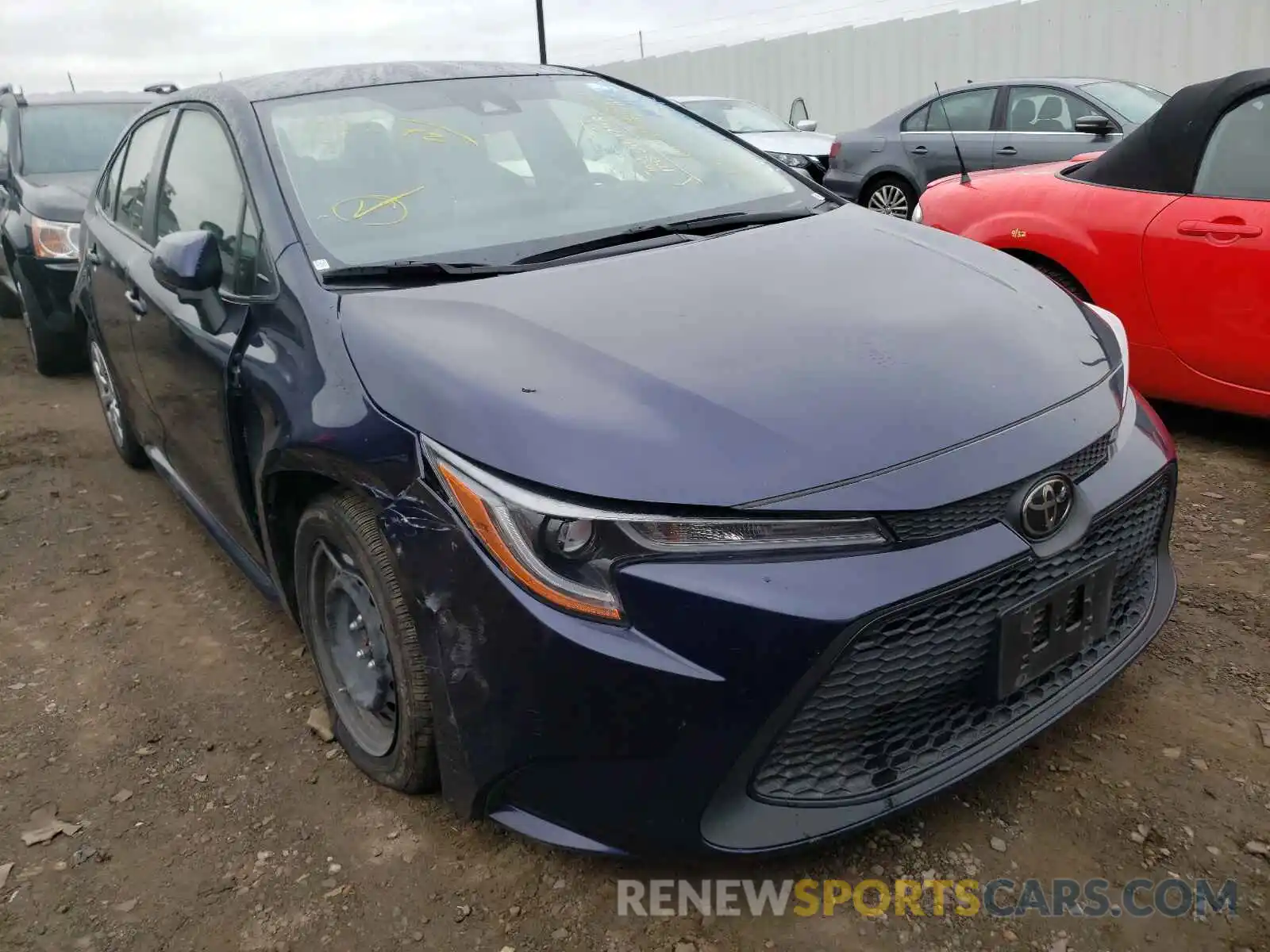 1 Photograph of a damaged car JTDEPRAE1LJ052221 TOYOTA COROLLA 2020