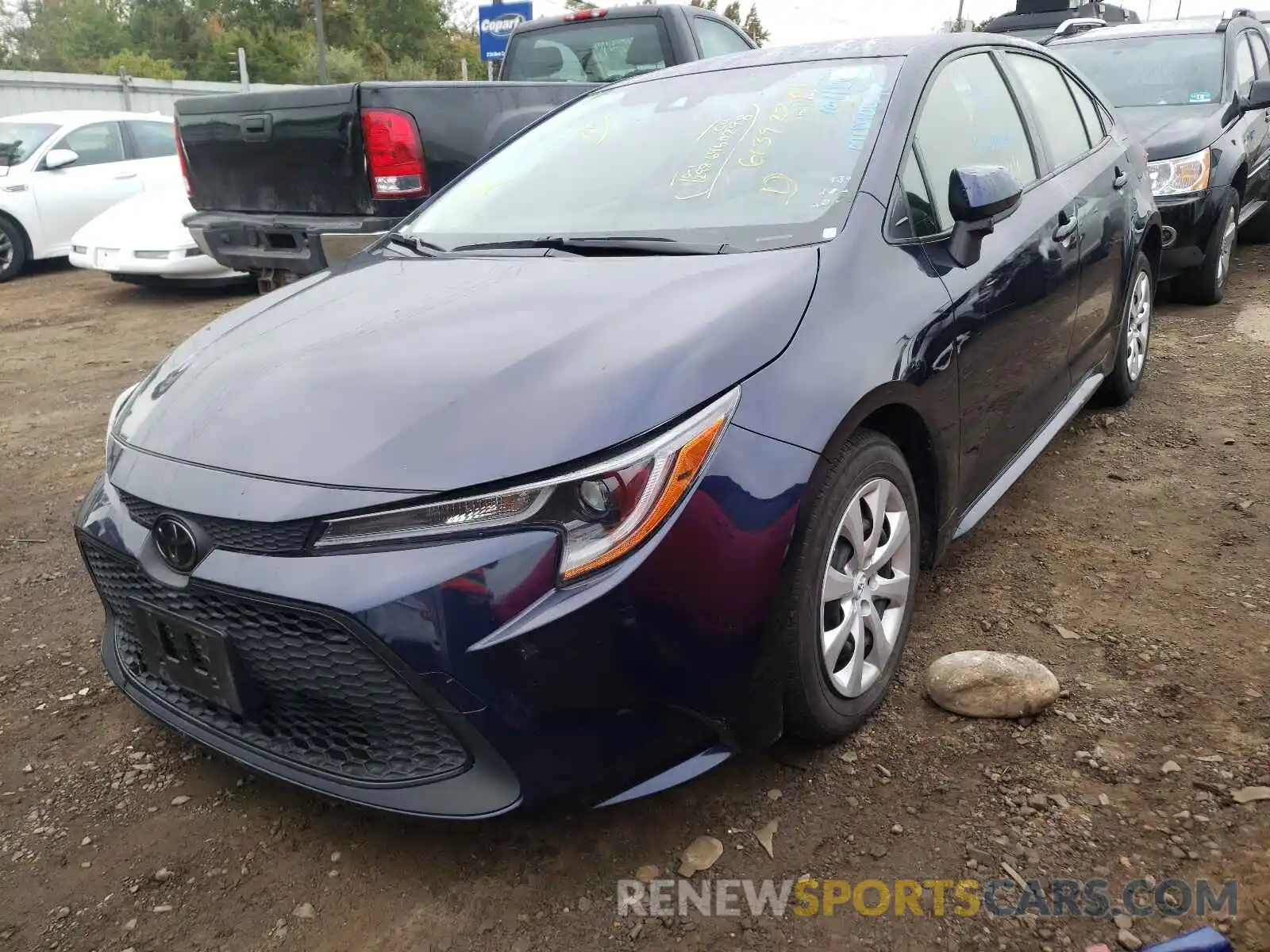 2 Photograph of a damaged car JTDEPRAE1LJ052221 TOYOTA COROLLA 2020