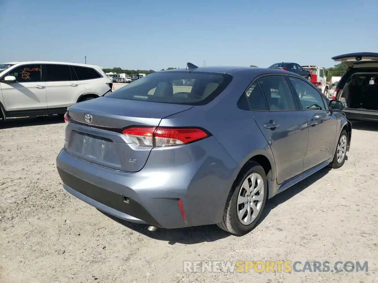 4 Photograph of a damaged car JTDEPRAE1LJ052493 TOYOTA COROLLA 2020