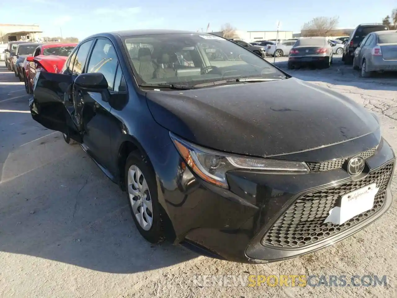 1 Photograph of a damaged car JTDEPRAE1LJ052686 TOYOTA COROLLA 2020