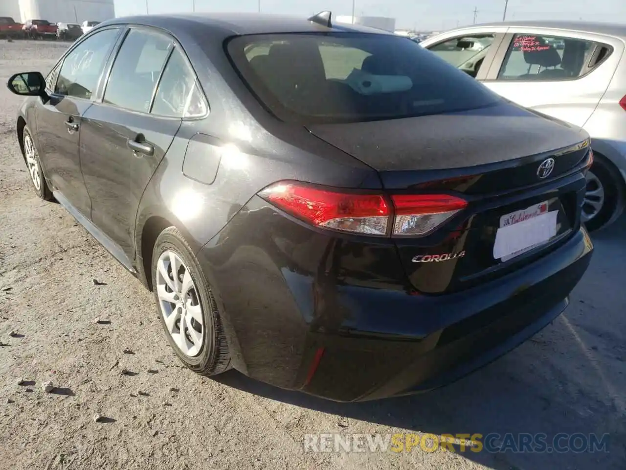 3 Photograph of a damaged car JTDEPRAE1LJ052686 TOYOTA COROLLA 2020