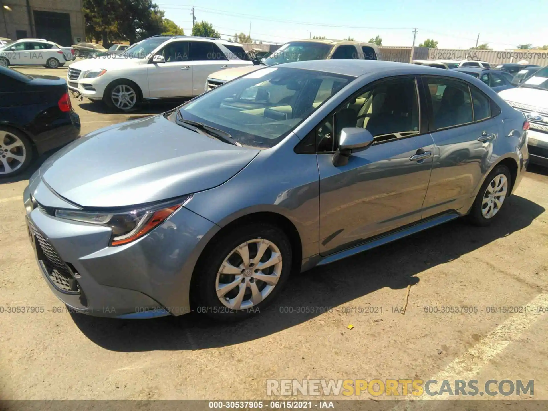 2 Photograph of a damaged car JTDEPRAE1LJ053370 TOYOTA COROLLA 2020