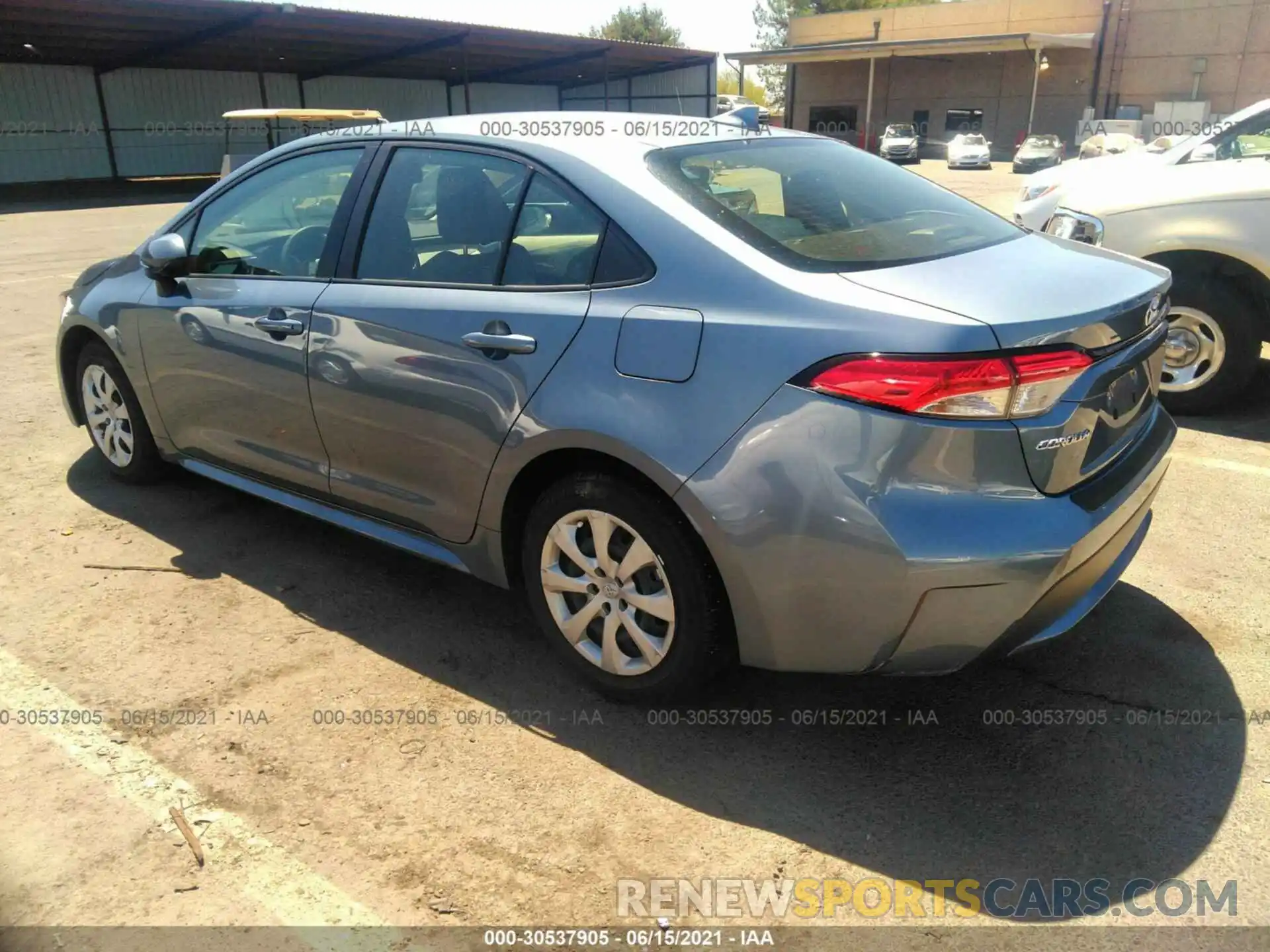 3 Photograph of a damaged car JTDEPRAE1LJ053370 TOYOTA COROLLA 2020