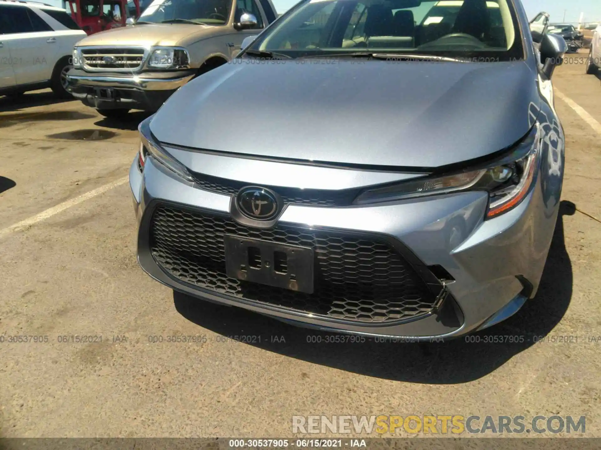 6 Photograph of a damaged car JTDEPRAE1LJ053370 TOYOTA COROLLA 2020