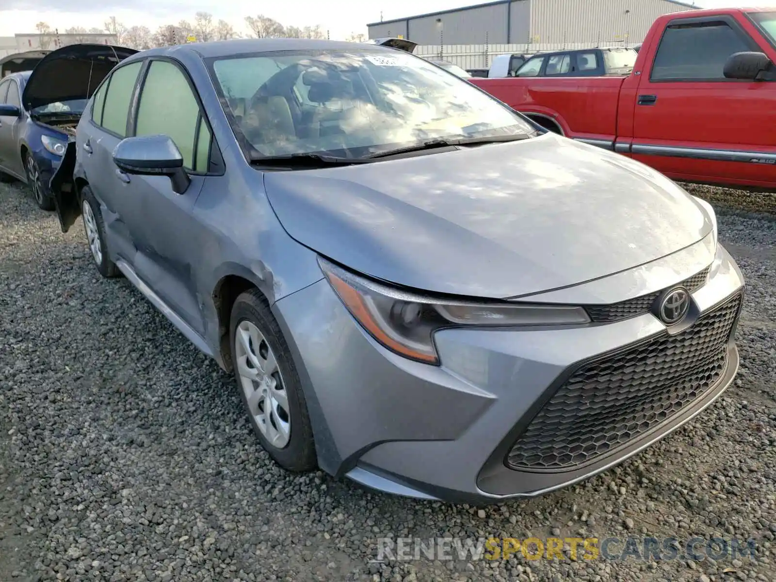 1 Photograph of a damaged car JTDEPRAE1LJ053661 TOYOTA COROLLA 2020