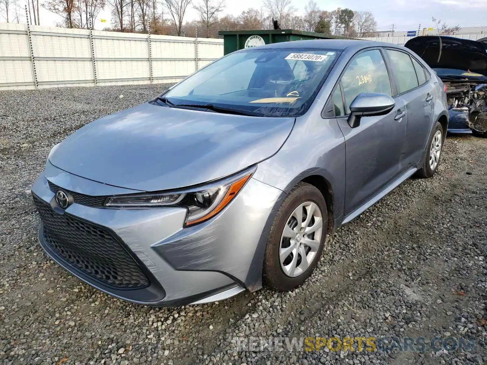 2 Photograph of a damaged car JTDEPRAE1LJ053661 TOYOTA COROLLA 2020