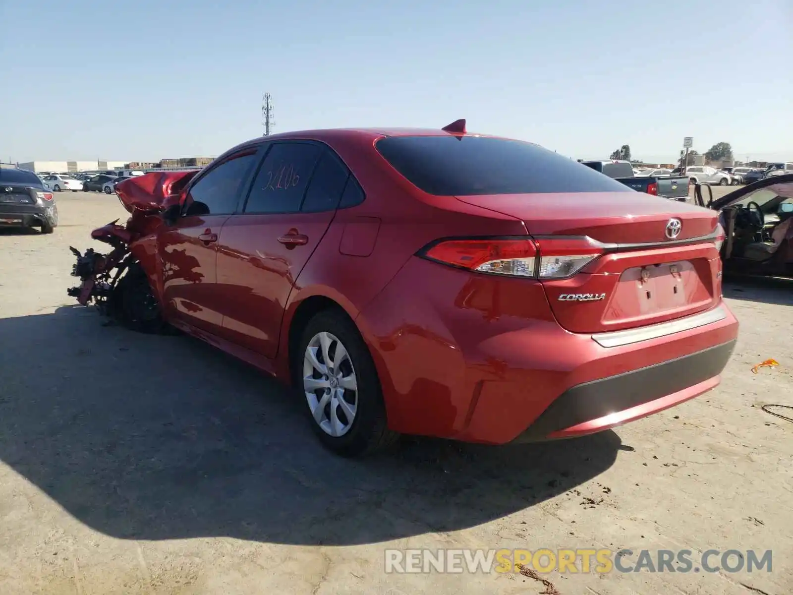 3 Photograph of a damaged car JTDEPRAE1LJ053806 TOYOTA COROLLA 2020