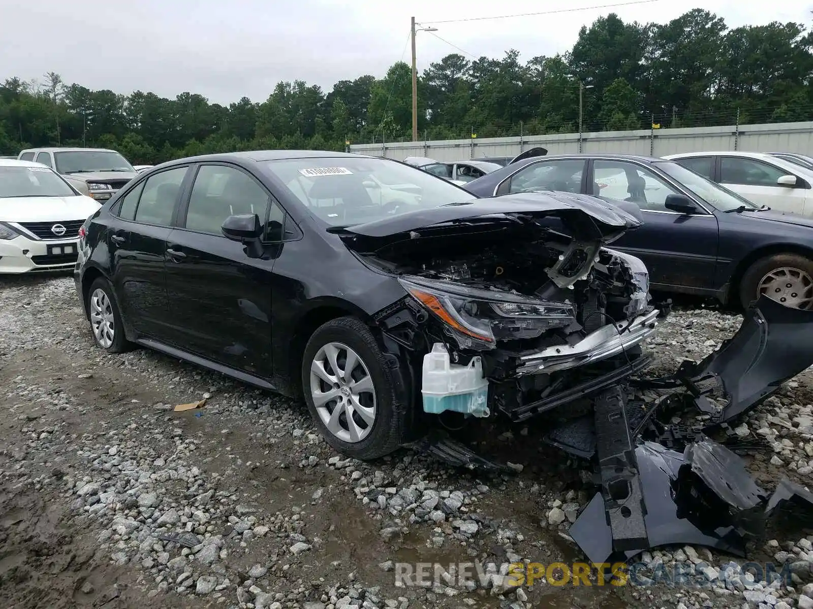 1 Photograph of a damaged car JTDEPRAE1LJ054079 TOYOTA COROLLA 2020