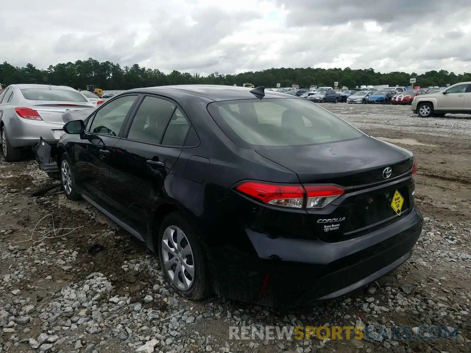 3 Photograph of a damaged car JTDEPRAE1LJ054079 TOYOTA COROLLA 2020