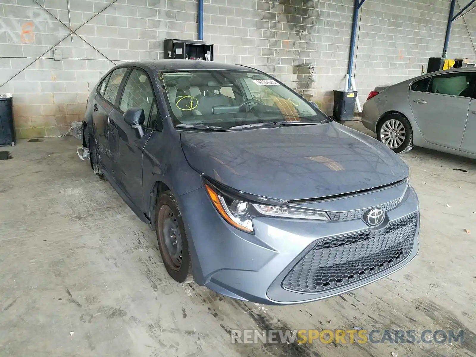 1 Photograph of a damaged car JTDEPRAE1LJ054972 TOYOTA COROLLA 2020