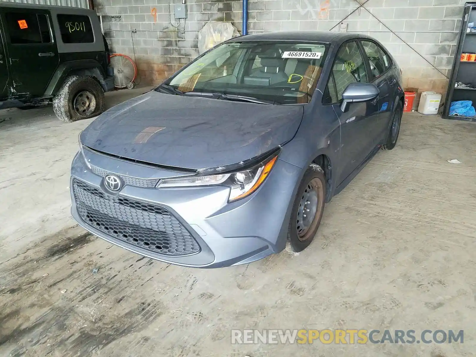 2 Photograph of a damaged car JTDEPRAE1LJ054972 TOYOTA COROLLA 2020