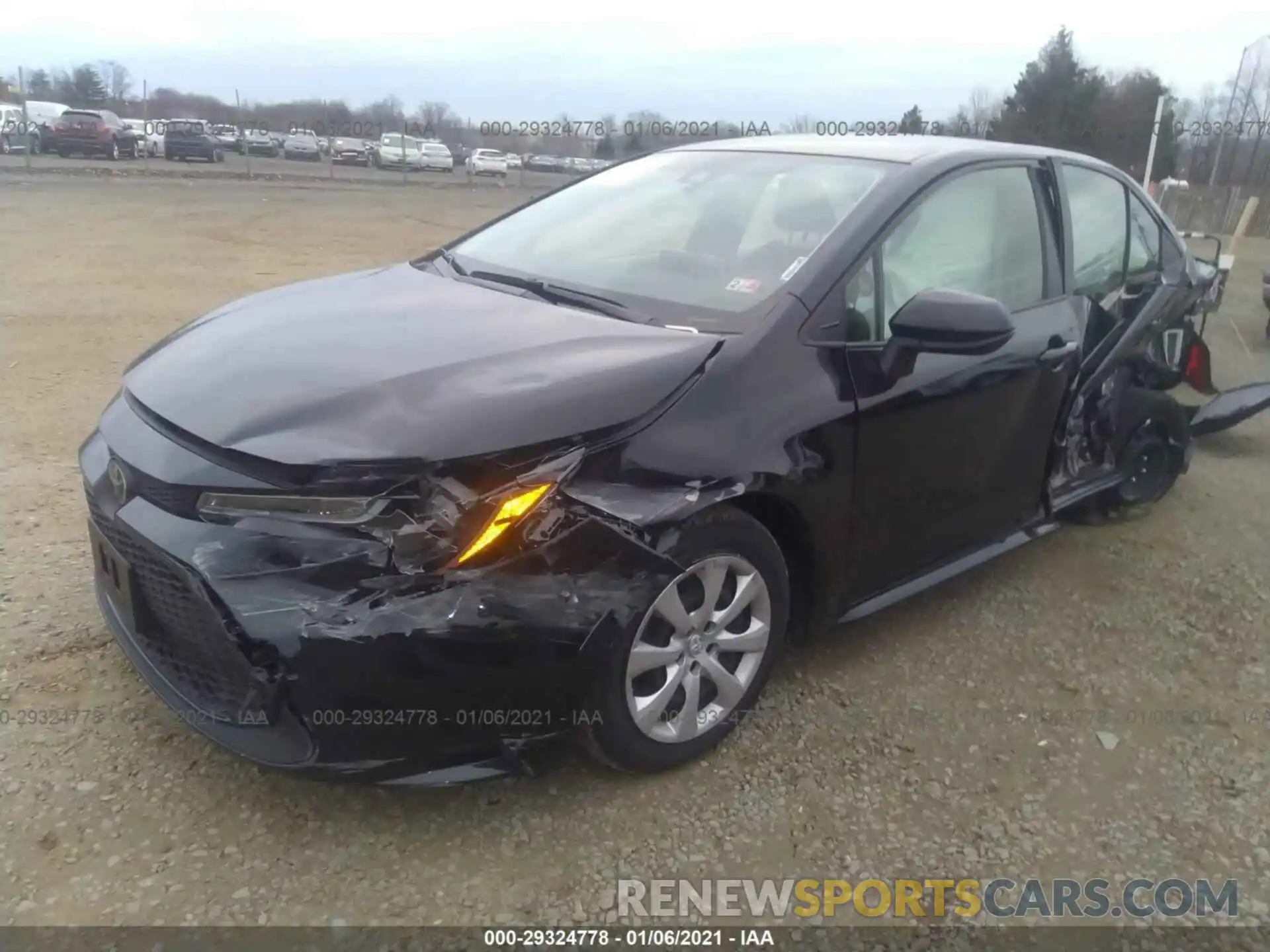 2 Photograph of a damaged car JTDEPRAE1LJ055183 TOYOTA COROLLA 2020