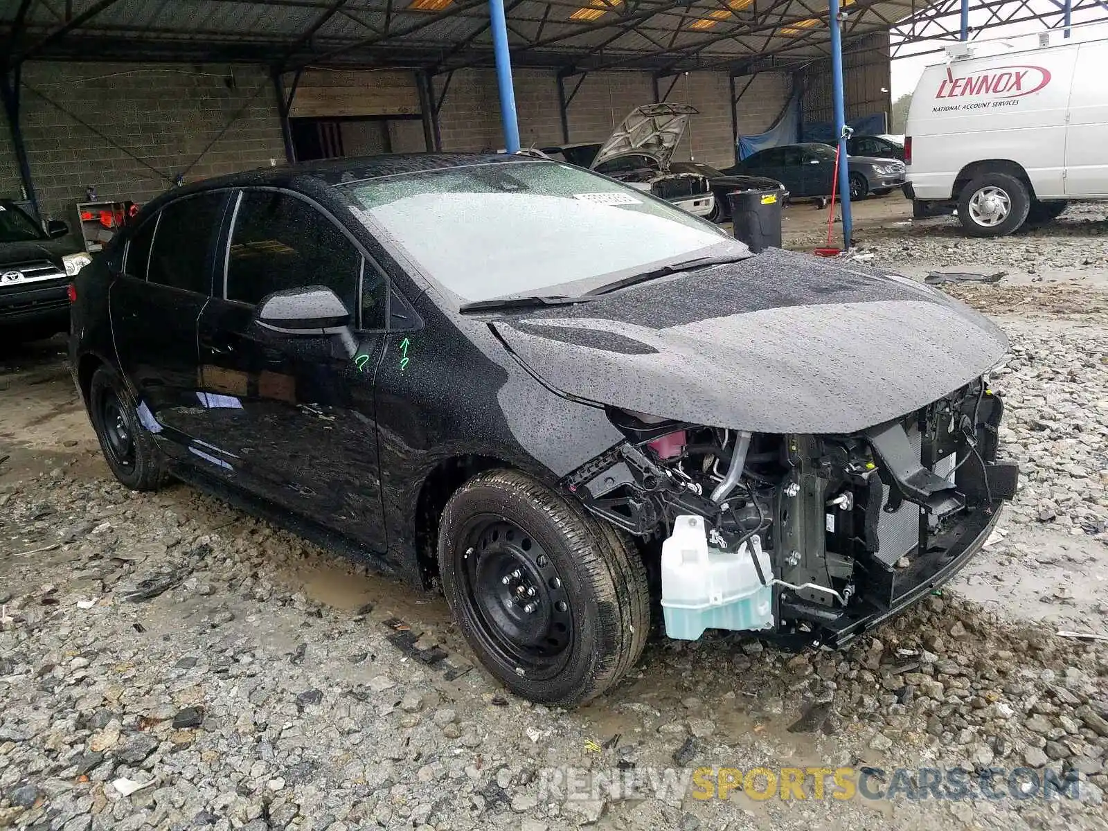 1 Photograph of a damaged car JTDEPRAE1LJ055247 TOYOTA COROLLA 2020