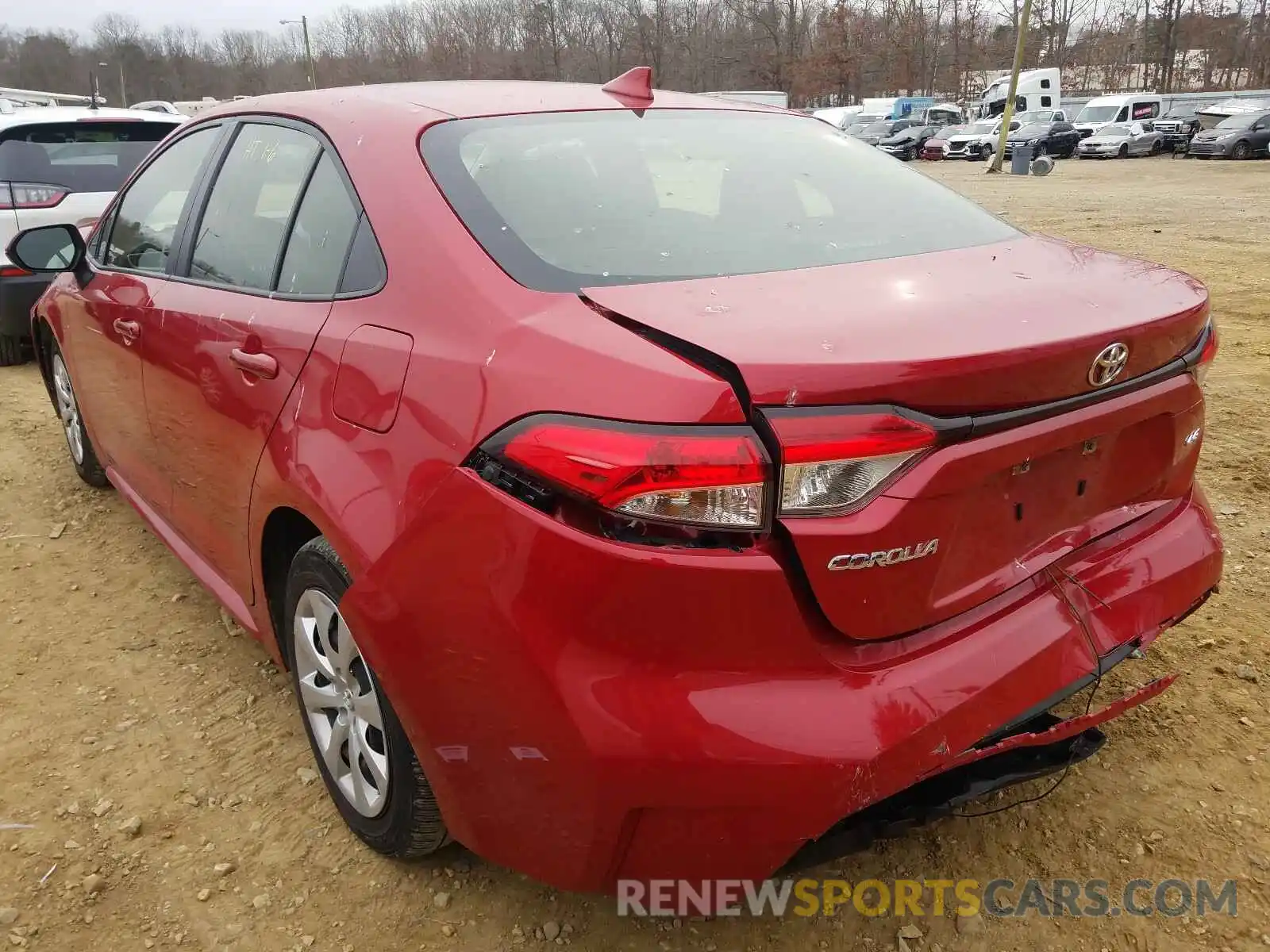 3 Photograph of a damaged car JTDEPRAE1LJ055989 TOYOTA COROLLA 2020