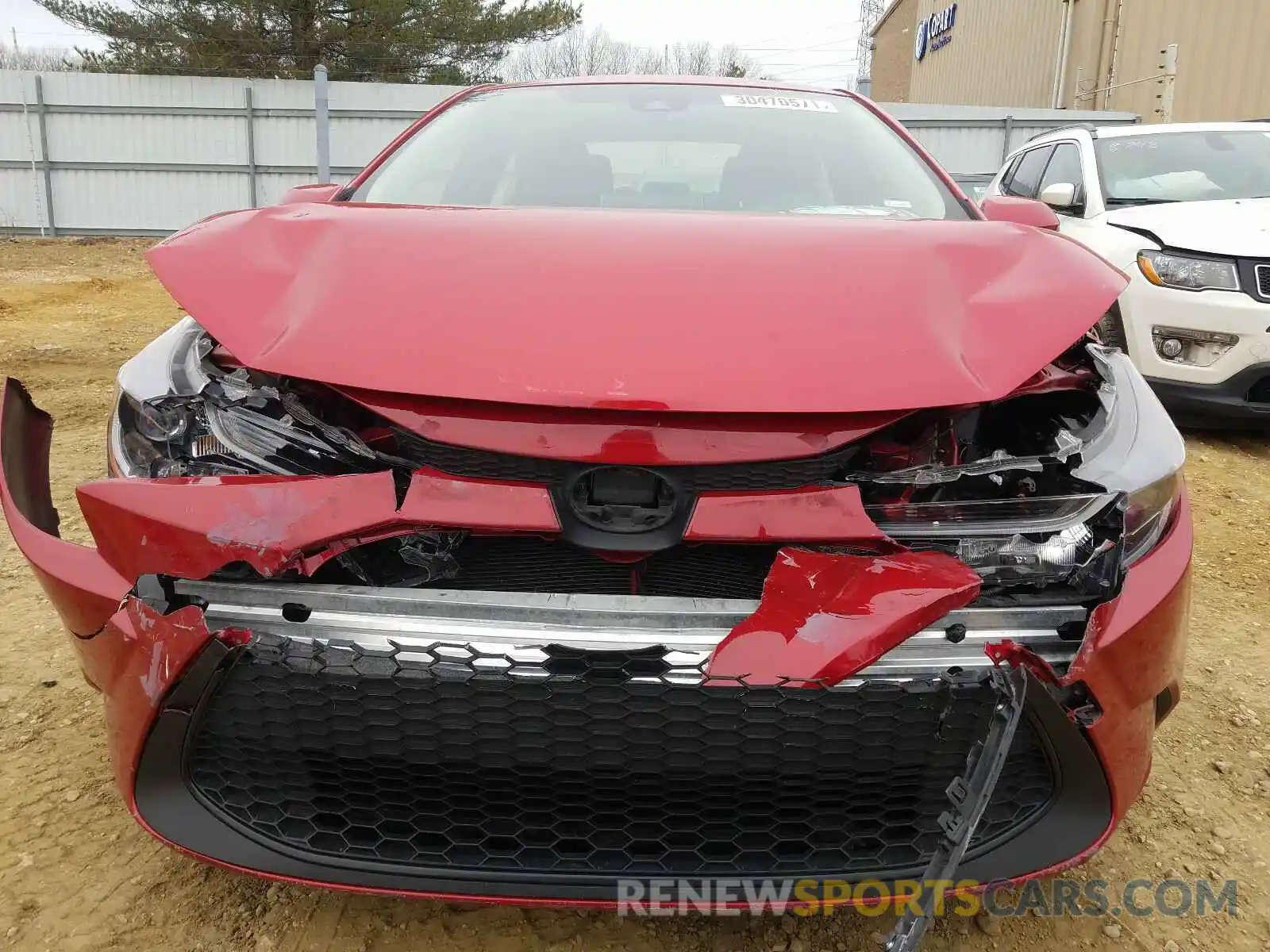 9 Photograph of a damaged car JTDEPRAE1LJ055989 TOYOTA COROLLA 2020