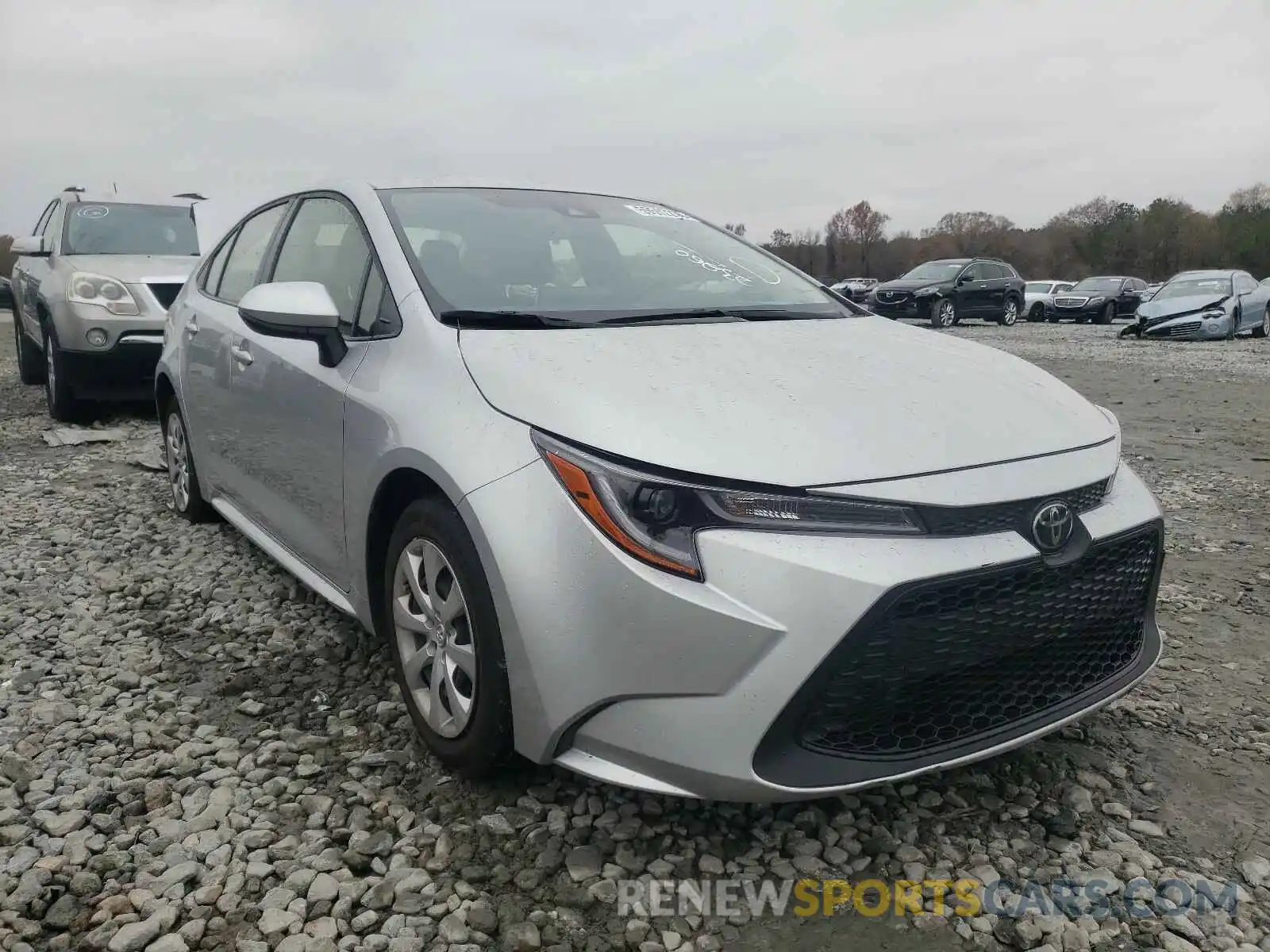 1 Photograph of a damaged car JTDEPRAE1LJ056298 TOYOTA COROLLA 2020